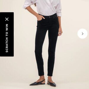 KUT Diana Corduroy Skinny Jeans Black Sz. 6